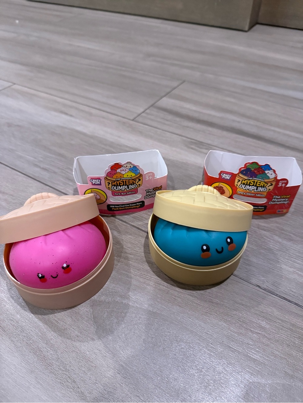 Pink and Teal RMS Mystery Dumpling Kids Toy Set